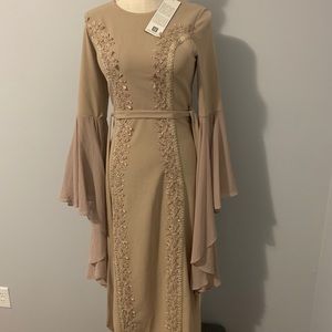 Modest evening long sleeve dress